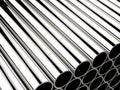 Shiny metal pipes background