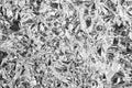 Shiny metal silver aluminum foil texture for background. Royalty Free Stock Photo