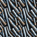 Shiny metallic pipes form an engaging pattern, highlighting rust and wear in detail Royalty Free Stock Photo