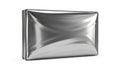 Shiny metallic rectangular object with smooth reflective surface Royalty Free Stock Photo