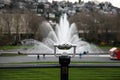 Metered Binoculars at International Fountain Seattle Center Royalty Free Stock Photo