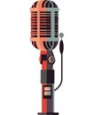 Shiny microphone illustration