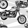 shiny motorbikes for locomotion, AI-Images