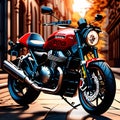 shiny motorbikes for locomotion, AI-Images