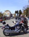 Shiny motorcycles Royalty Free Stock Photo