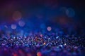 Shiny multicolor glitter raster background. Abstract shimmering pink, blue, yellow circles decorative backdrop. Bokeh Royalty Free Stock Photo