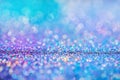 Shiny multicolor glitter raster background. Abstract shimmering pink, blue, yellow circles decorative backdrop. Bokeh