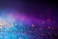Shiny multicolor glitter raster background. Abstract shimmering pink, blue, yellow circles decorative backdrop. Bokeh Royalty Free Stock Photo
