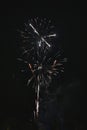 Shiny natural fireworks Royalty Free Stock Photo