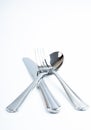 Shiny new cutlery, silverware Royalty Free Stock Photo