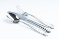 Shiny new cutlery, silverware Royalty Free Stock Photo