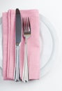 Shiny new cutlery, silverware Royalty Free Stock Photo