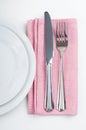 Shiny new cutlery, silverware Royalty Free Stock Photo