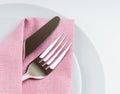 Shiny new cutlery, silverware Royalty Free Stock Photo