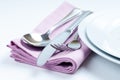 Shiny new cutlery, silverware Royalty Free Stock Photo