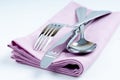 Shiny new cutlery, silverware Royalty Free Stock Photo