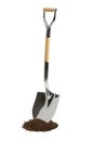 Shiny New Shovel and Dirt Royalty Free Stock Photo