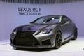 Shiny New Silver Lexus RCF Track Edition in Geneva International Motor Show GIMS 2019