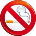 Shiny no smoking sign