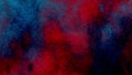 Red, blue and black particle glitter motion background.