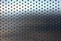 Shiny perforated metal