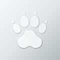 Shiny Plastic Trace of Dog. Royalty Free Stock Photo