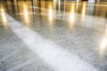 shiny polished concrete floor in a building