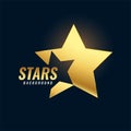 shiny and precious golden star background celebrate your success Royalty Free Stock Photo