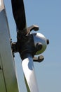Shiny propellor of a plane Royalty Free Stock Photo