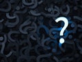 Shiny question mark Royalty Free Stock Photo