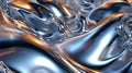 shiny quicksilver mercury metal waves background and wallpaper