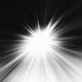 Shiny radial burst with linear particles. absrtact illustration. Background with dispersion of light. Shiny light rays