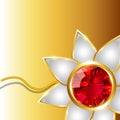 Shiny rakhi vector background Royalty Free Stock Photo