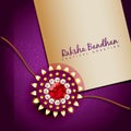 Shiny rakhi vector background