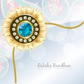 Shiny rakhi vector background