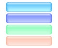 Shiny rectangle buttons Royalty Free Stock Photo