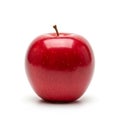 Shiny red apple with a smooth surface and a small, brown stem on top Royalty Free Stock Photo