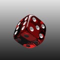 Shiny red dice