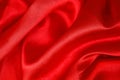 Shiny red fabric background Royalty Free Stock Photo