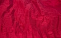 Shiny red fabric taffeta background Royalty Free Stock Photo