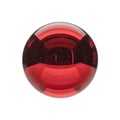 Red Glass Sphere with Bubbles ball Royalty Free Stock Photo