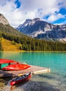 Shiny red kayaks Royalty Free Stock Photo