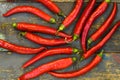 Shiny red pepper stack background Royalty Free Stock Photo