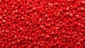 Shiny Red Plastic Pieces Background Texture Abstract Design Royalty Free Stock Photo