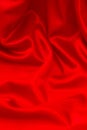 Shiny red satin fabric background Royalty Free Stock Photo