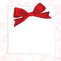 Shiny red satin ribbon