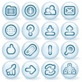 Shiny Round Icons #2 Royalty Free Stock Photo