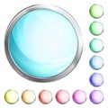 Shiny round icons Royalty Free Stock Photo