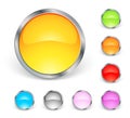Shiny round icons Royalty Free Stock Photo