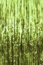 shiny, shimmering disco background. light Green, celadon blurry lights. bokeh. texture. concept for christmas, new year Royalty Free Stock Photo